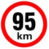 Samolepka - Omezená rychlost 95 km/h