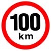 Samolepka - Omezená rychlost 100 km/h