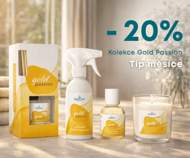 Gold Passion - luxusní bytová vůně a parfémy do prádla | e-santini.cz