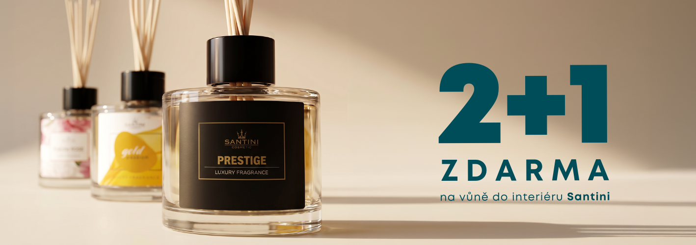 2+1 na vůně do interéru Santini | Bytové aroma difuzéry | Osvěžovače vzduchu | Svíčky | e-santini.cz
