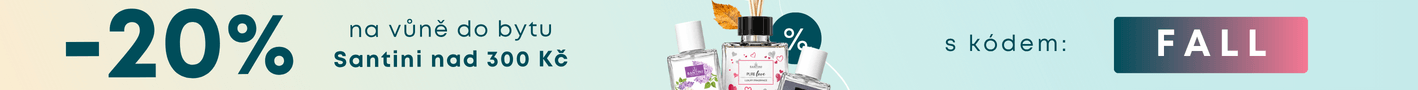 20% sleva na vůně do bytu Santini nad 300 Kč | Aroma difuzéry | Vonné svíčky | Osvěžovače vzduchu