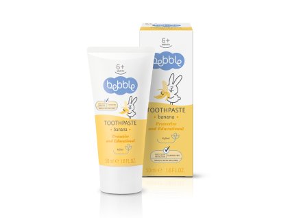 Bebble Toothpaste Banana 50 ml - Dětská zubní pasta Banán
