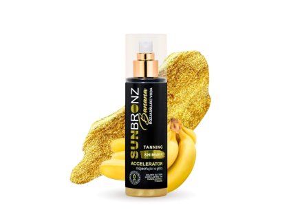 Opalovací voda SUN BRONZ s třpytivým efektem - Banana