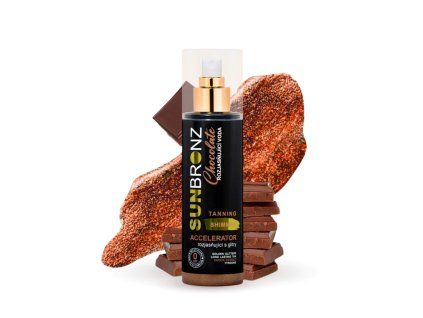 Opalovací voda SUN BRONZ s třpytivým efektem - Chocolate