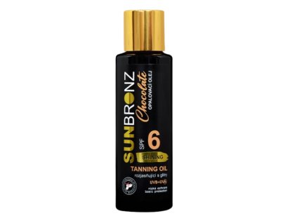 Opalovací olej SUN BRONZ SPF 6 s třpytivým efektem - Chocolate