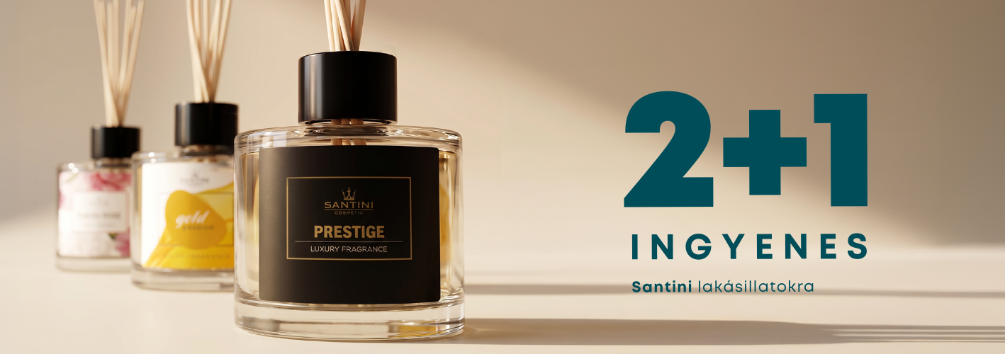 2+1 ingyen Santini lakásillatokra | Otthoni aroma diffúzorok | Légfrissítők | Gyertyák | e-santini.hu
