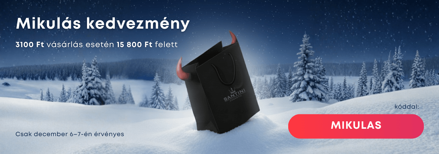 Mikulás kedvezmény 3100 Ft felett 15 800 Ft felett! Vásárolj olcsón és élvezd az illatos karácsonyt!