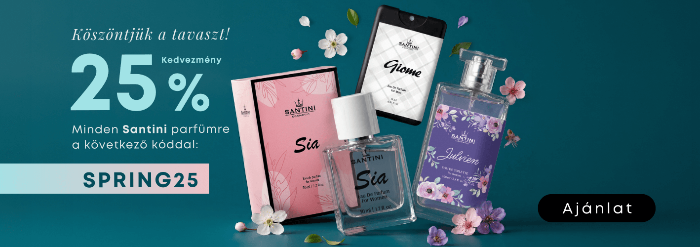 Parfümök francia olajokból | Minőségi parfümök | Luxus parfümök az e-santini.hu oldalon