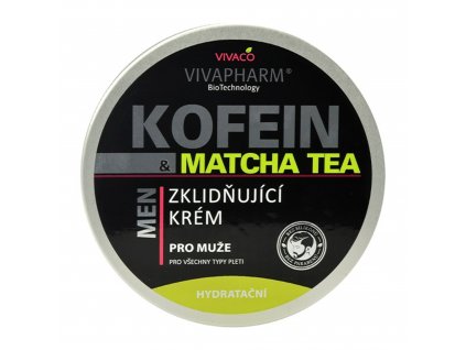Nyugtató krém férfiaknak - Koffein és Matcha tea 200 ml