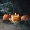 4053 3 luxusni svicka santini spooky pumpkin 200g