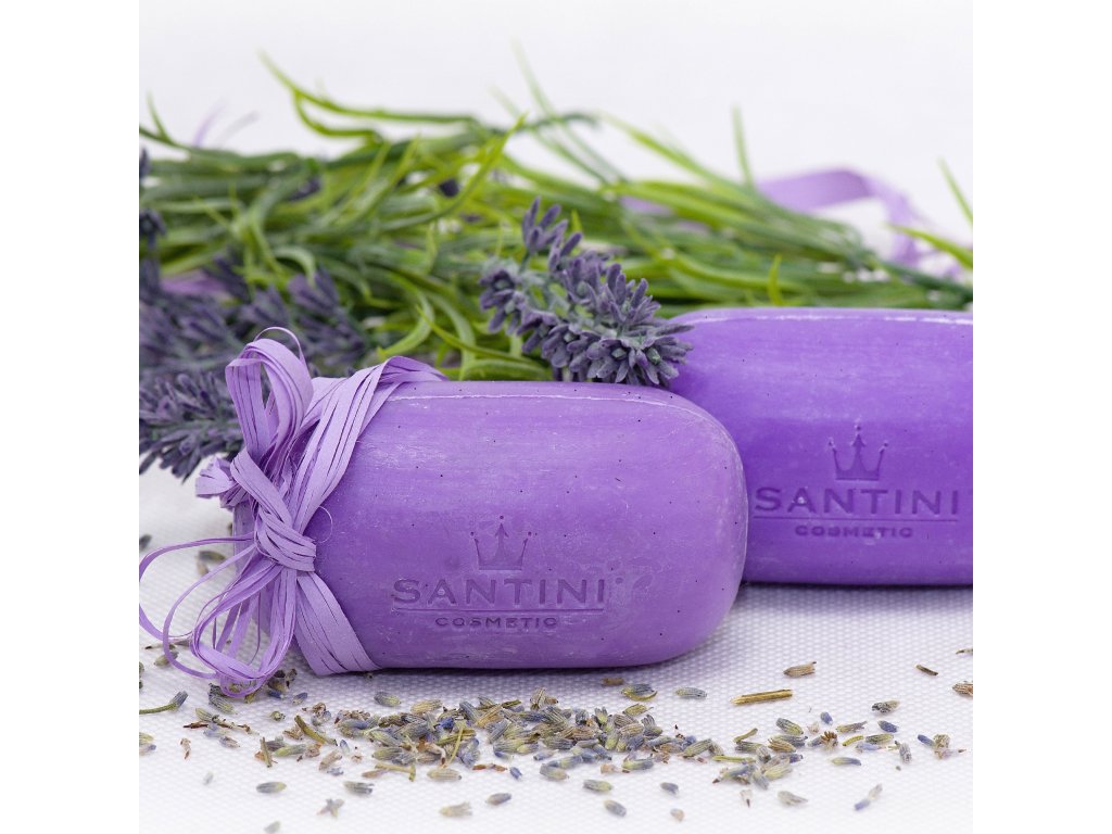 mýdlo Santini lavender (1) peel