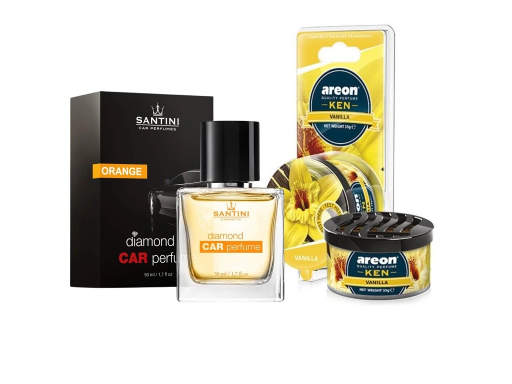 Zvýhodnený set - Vôňa do auta Orange & Ken Blister Vanilla