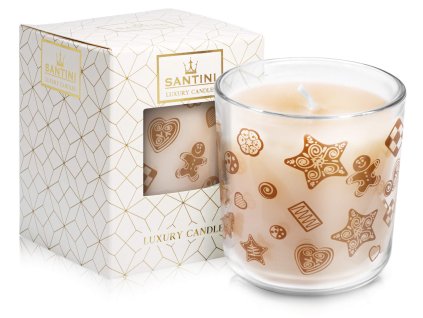 Luxusná sviečka SANTINI - Vianočné pečivo, 200 g