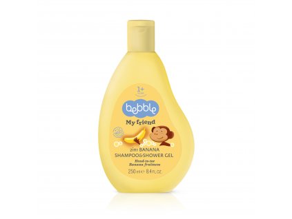 Detský šampón a sprchový gél 2v1 Bebble - Banán