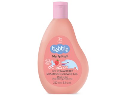 1483 2 bebble shampoo shower gel strawberry 250 ml sampon a sprchovy gel jahoda