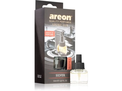 Vôňa do auta AREON CAR Black Edition - Silver - náhradná náplň 8 ml