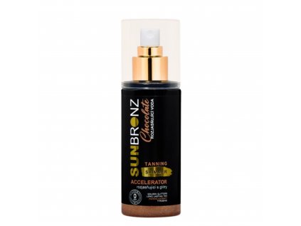 Opaľovacia voda SUN BRONZ s trblietavým efektom - Chocolate
