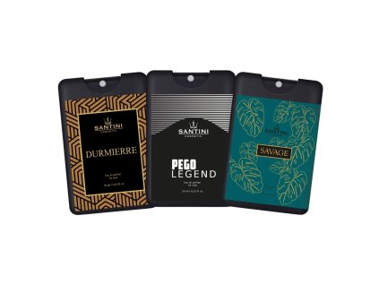 Set pánských mini parfémů 3x 18 ml - Durmiere, Pego Legend, Savage