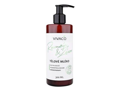 Tělové mléko Vivaco 300 ml - Rozmarýn a Zázvor