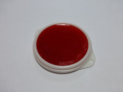 Červená odrazka kruhová - 80mm originál ČS