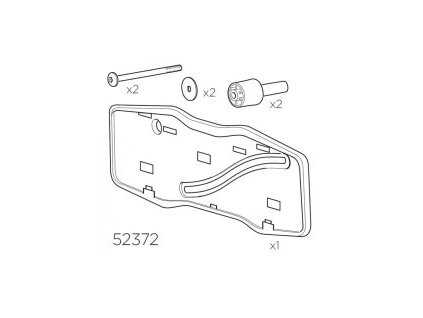 TH52372 Thule Number Plate Holder Kit