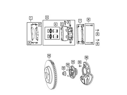 Brzdový kotouč- levý