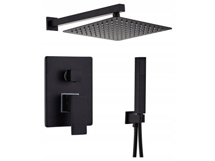 Podomítková sprchová souprava BASILIO S-1103 černá