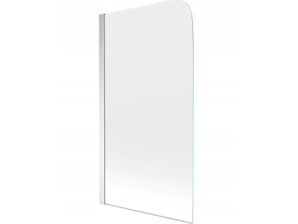 Vanová zástěna 80x140 pohyblivá čiré sklo chromový profil