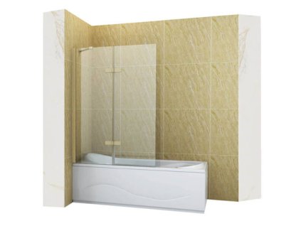 pol pm PARAWAN NAWANNOWY GARETT 2 SKRZYDLOWY 120X150 FIX ZLOTY SZCZOTKOWANY 2393 4