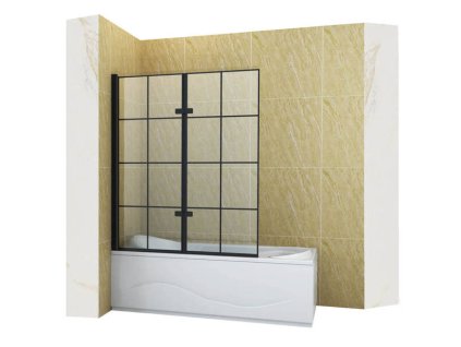 pol pl PARAWAN NAWANNOWY HAMILTON 2 SKRZYDLOWY 120X150 FIX CZARNY 2424 3