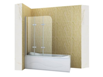 pol pm PARAWAN NAWANNOWY MARION 3 SKRZYDLOWY 120X140 RUCHOMY CHROM 2408 6