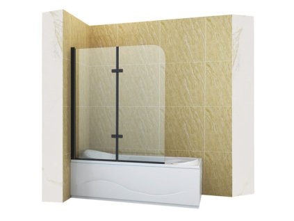 pol pm PARAWAN NAWANNOWY MARION 2 SKRZYDLOWY 100X140 RUCHOMY CZARNY 2401 2