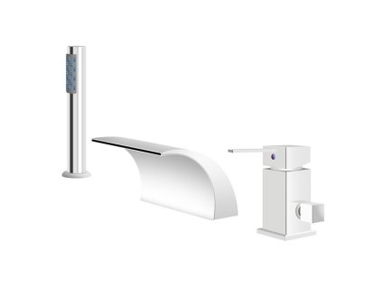 Vanová baterie 3-otvorová instalace S-1006 chrom