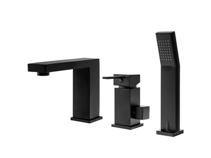 Vanová baterie 3-otvorová instalace S-1032B černá