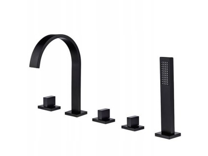 Vanová baterie 5- ti otvorová instalace S-1061B černá