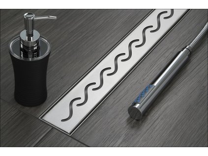 Odtokový sprchový žlab 360° 1E - 500mm chrom