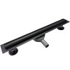 Odtokový sprchový žlab Premium SLIM - 800MM Černý