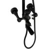 Nástěnná sprchová baterie S-1186B se sprchovou soupravou, ruční a talířovou sprchou černá