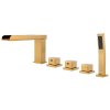 Vanová baterie 5-otvorová instalace S-1213G zlatá