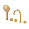Vanová baterie 5-otvorová instalace S-1216G zlatá