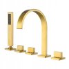Vanová baterie 5- ti otvorová instalace S-1061G zlatá