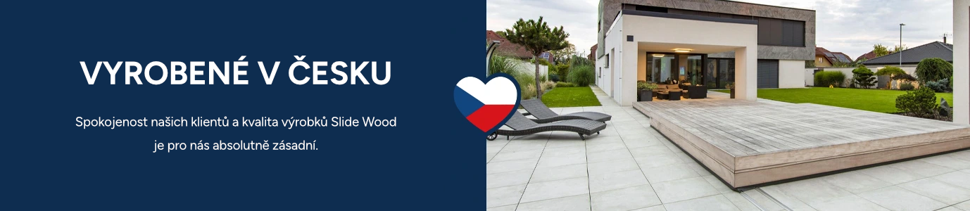 Zastřešení bazénu Slide Wood - vyrobené v ČR