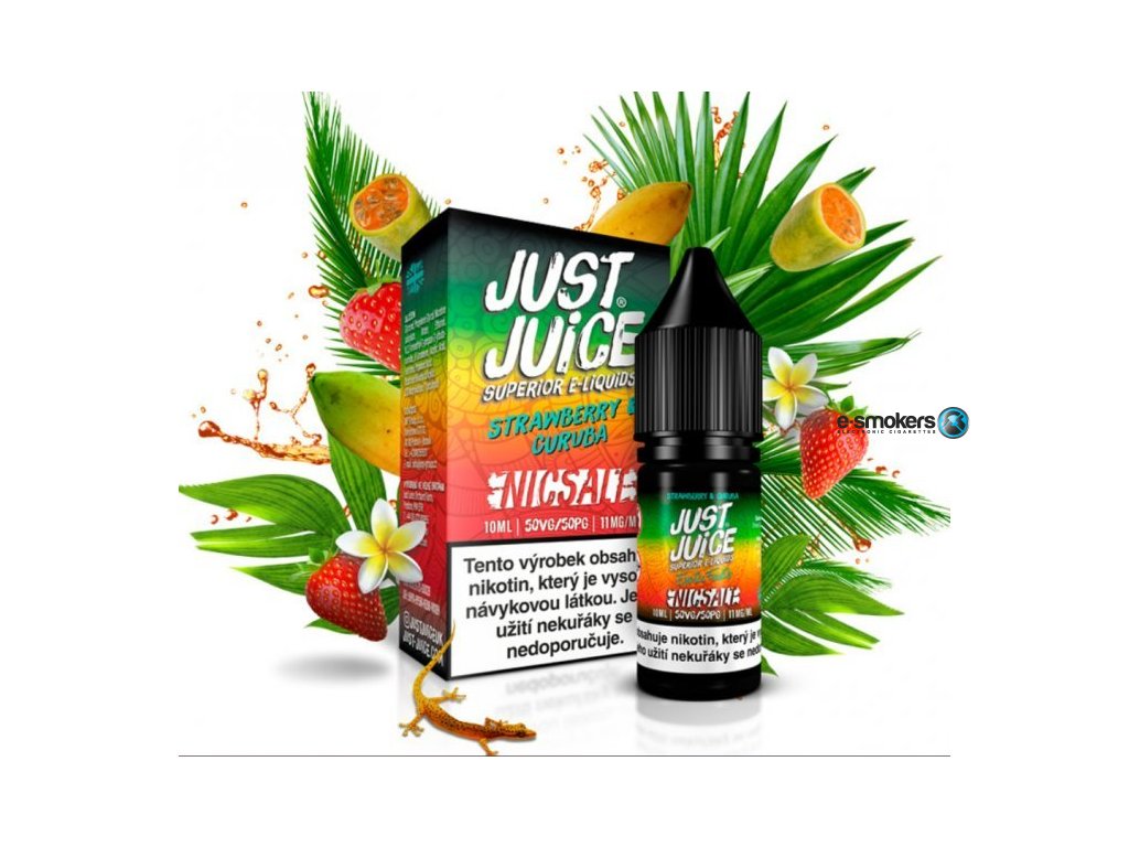 liquid just juice salt strawberry curuba 10ml 11mg