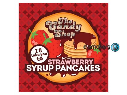 strawberry syrup pancakes