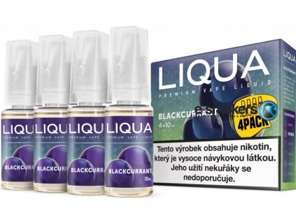 4pack blackcurrant 4x10ml6mg cerny rybiz