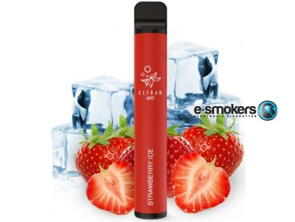 elf bar 600 elektronicka cigareta strawberry ice 20mg