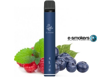 elf bar elfa elektronicka cigareta 500mah blueberry sour raspberry 20mg