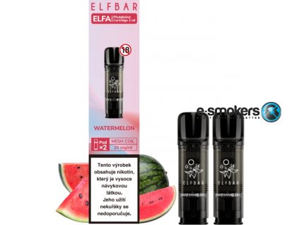 elf bar elfa pods cartridge 2pack watermelon 20mg