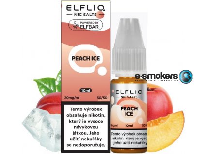 liquid elfliq nic salt peach ice 10ml 20mg