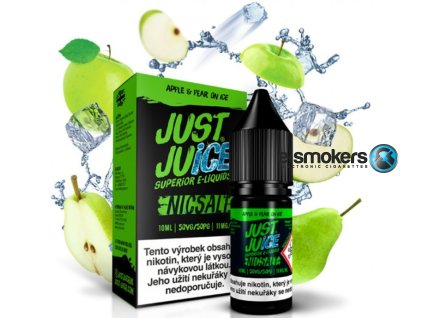 liquid just juice salt apple pear on ice 10ml 11mg
